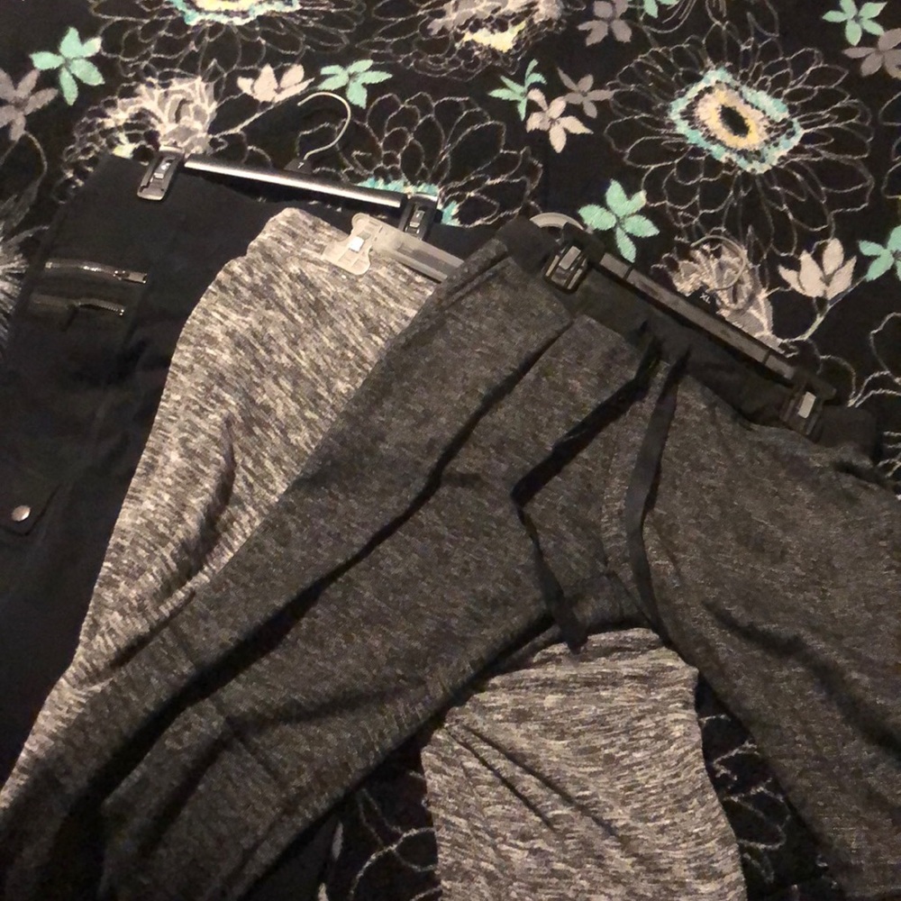 THREE PAIRS OF LEGGINGS